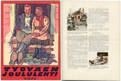 Työväen joululehti 1926 (mm. Sillanpää, Onerva, Häkli)