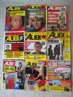 Alibi 1981-2002 9kpl + nro 2/2026 kaupanpäälle!