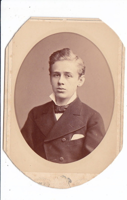 VANHA Kabinetti Valokuva Paroni Paul von Tornow 1870-l