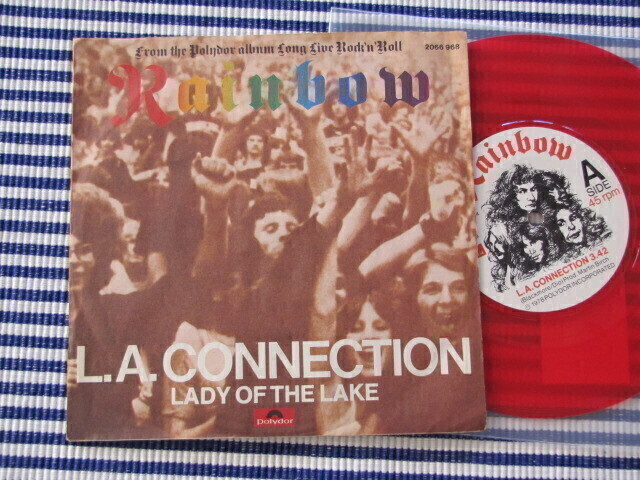 Rainbow L.A. Connection 7 45 punainen vinyyli 1978 EU