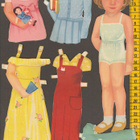 Paperinukke tyttö 1940-luku - pikkukuva 1