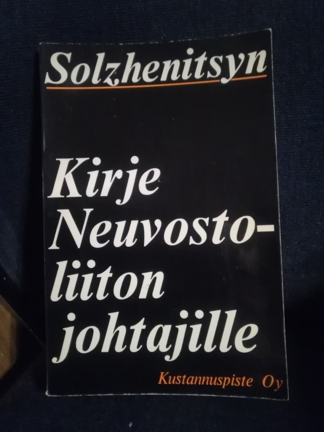 Aleksandr Solzhenitsyn: Kirje Neuvostoliiton johtajille