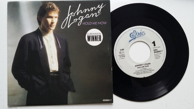 Johnny Logan Hold Me Now 7" sinkku Euroviisu