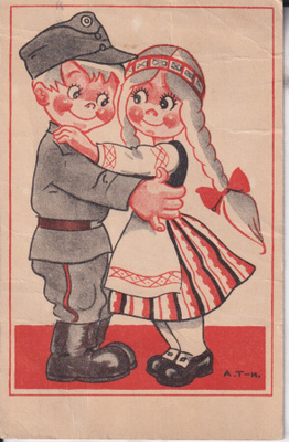 Arnold Tilgmann, sotilaspoika ja tyttö . e219