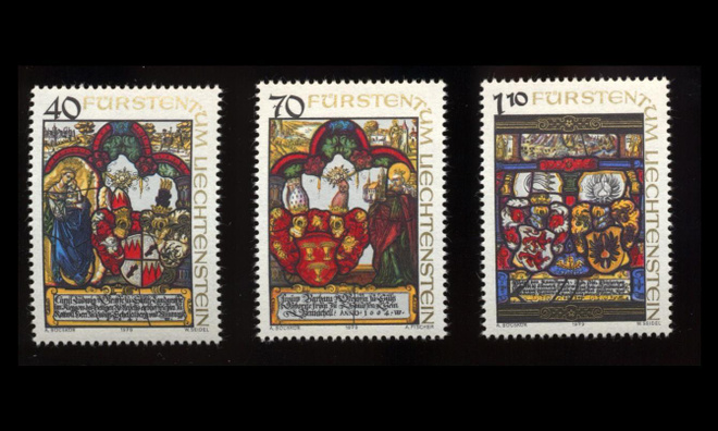 Liechtenstein 731-3 ** Kansallismuseon teoksia (1979)