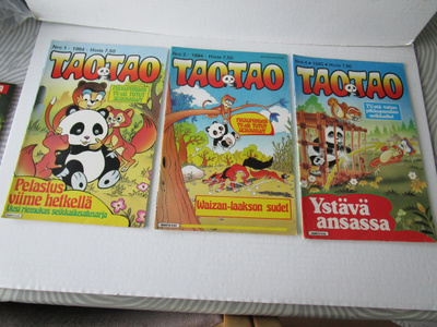TaoTao lehdet n:o 1-2 vuodelta 1984 ja n:o 4 vuodelta 1985