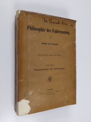 Eduard von Hartmann : Philosophie des Unbewussten