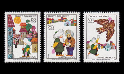 Turkki 2395-7 ** Nasreddin Hodscha (1976)