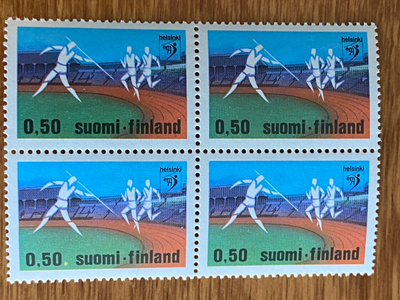 YLEISURHEILUN EM-KILPAILUT 1971 0,50MK NELIÖ**