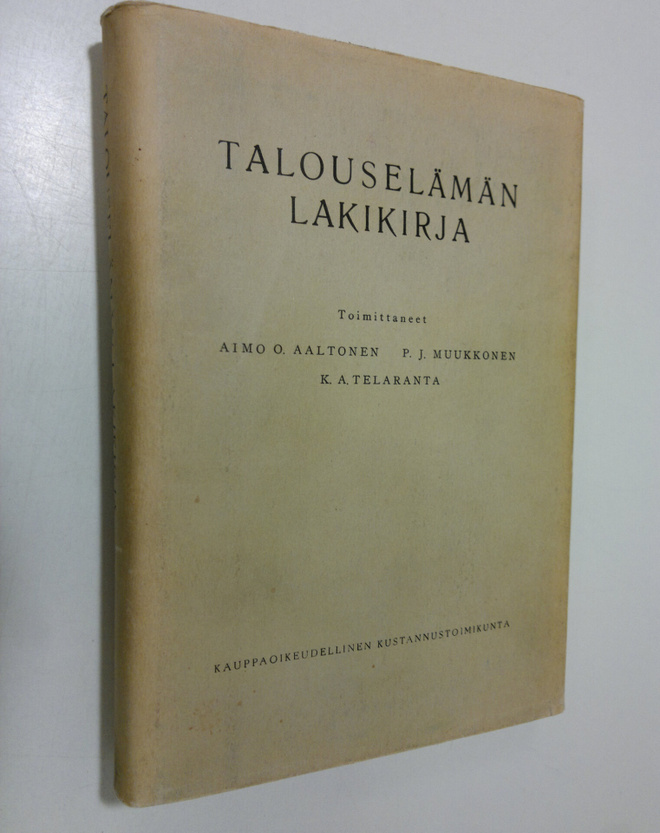 Aimo O. ym. (toim.) Aaltonen : Talouselämän lakikirja