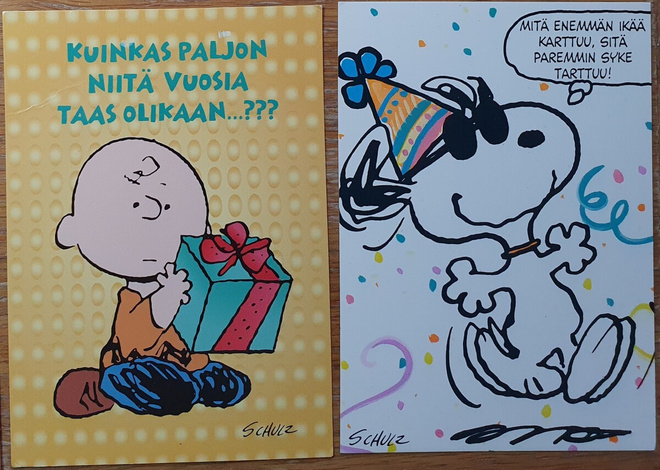 Schulz - Tenavat onnittelu kortteja
