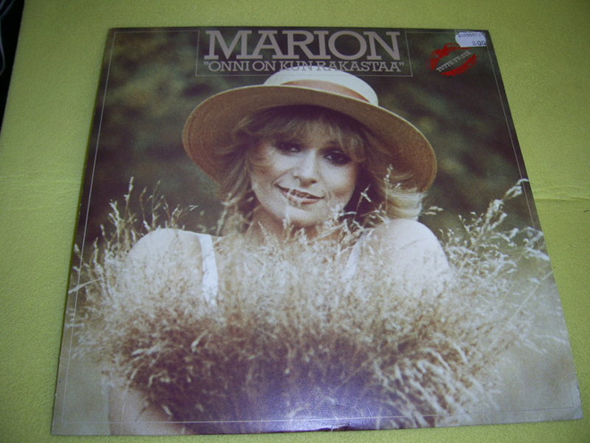 MARION "ONNI ON KUN RAKASTAA" LP-LEVY
