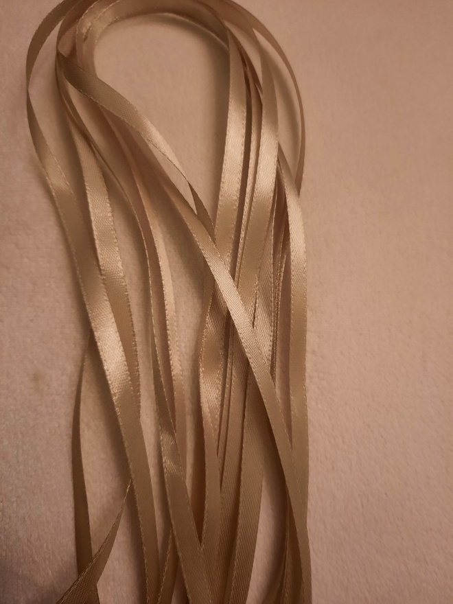 Tumma beige satiininauha 300cm