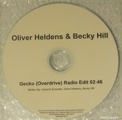 Oliver Heldens & Becky Hill • Gecko (Overdrive) CDr-Single