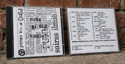 PUNK EI OLE KUOLLUT kokoelma CDR (Suomi punk/HC 1981)