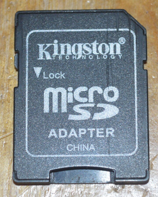 Kingston MicroSD -> SD adapteri