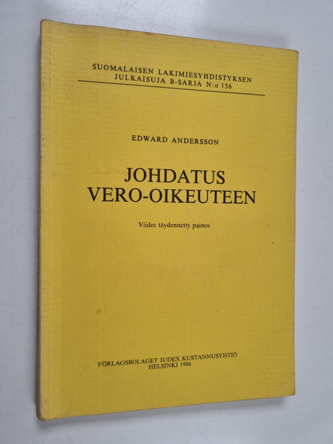 Edward Andersson : Johdatus vero-oikeuteen
