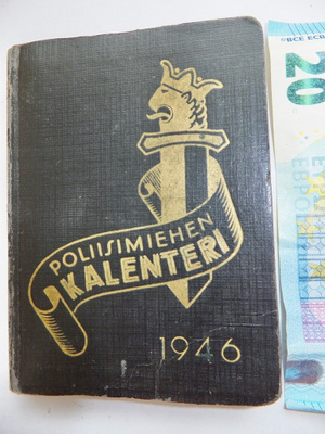 VANHA Poliisimiehen Kalenteri 1946