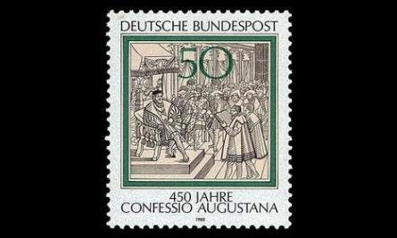 Saksa 1051 ** Augsburgin tunnustus 450v (1980)
