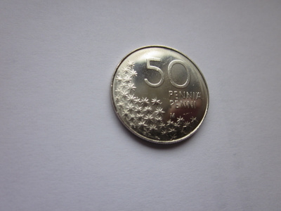 50 penniä, UNC, v. 1999