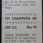 Juhani Ruohonen TKV Champion 1966 - pikkukuva 2
