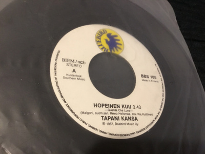 Tapani Kansa Hopeinen kuu single 1987