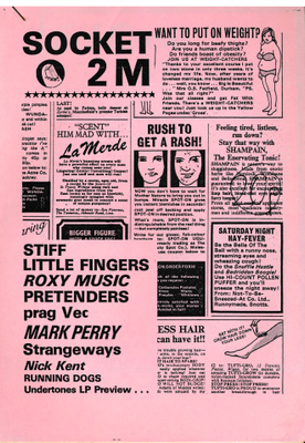 SOCKET 2M #1 (1979) Mark Perry SLF pragVec STRANGEWAYS