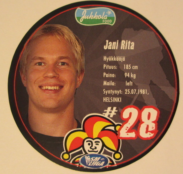 Jani Rita Jokerit pyöreä kiekkojuustokortti