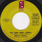 BILLY PAUL  ::  ME AND Mrs. JONES  ::    VINYYLI   7" - pikkukuva 3