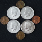USA Half Dollar ja One cent - pikkukuva 1