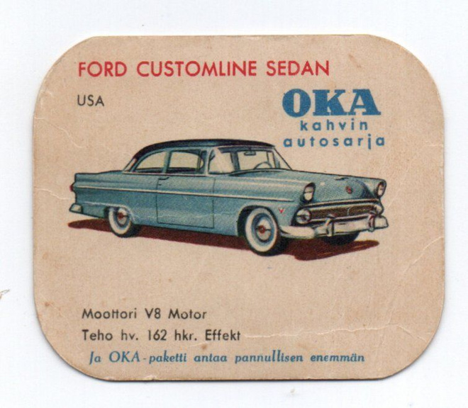 Kahvilappu OKA FORD CUSTOMLINE SEDAN