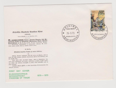 FDC 1979 Elinkeinovapaus