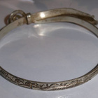 Hopeinen käärme rannekoru Egypti vintage - pikkukuva 4