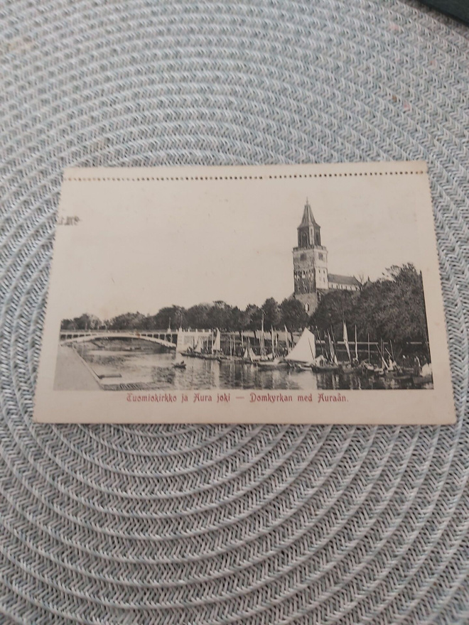 Tuomiokirkko ja Aurajoki kortti