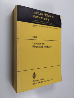 Tulane University Ring and Operator Theory Year, 1970-197...
