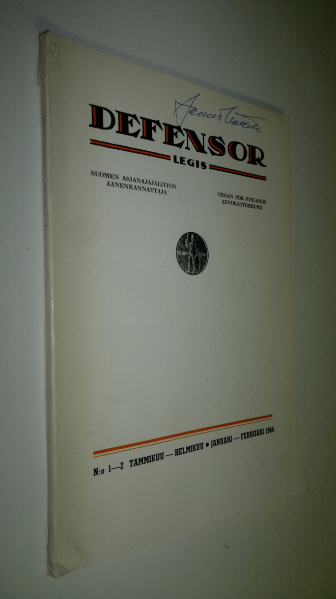 Defensor legis : Suomen asianajajaliiton äänenkannattaja ...