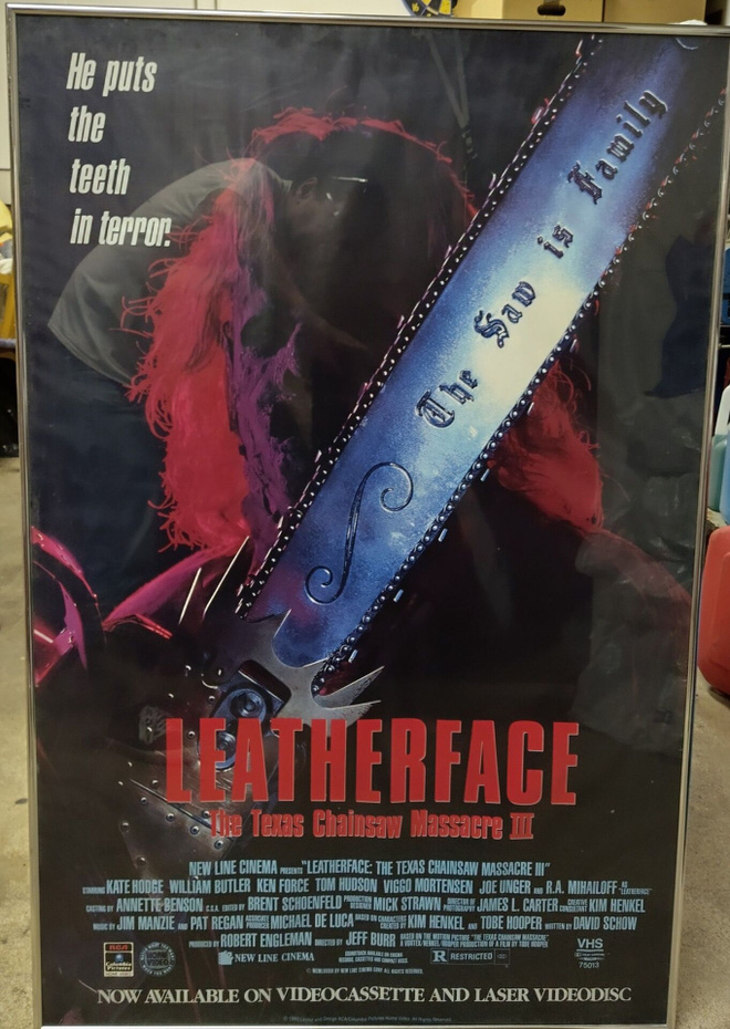 Leatherface Texas Chainsaw Massacre III juliste