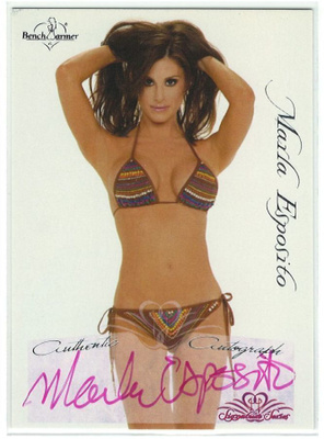 2005 BW Signature Series Pink Ink Autograph Marla Esposito