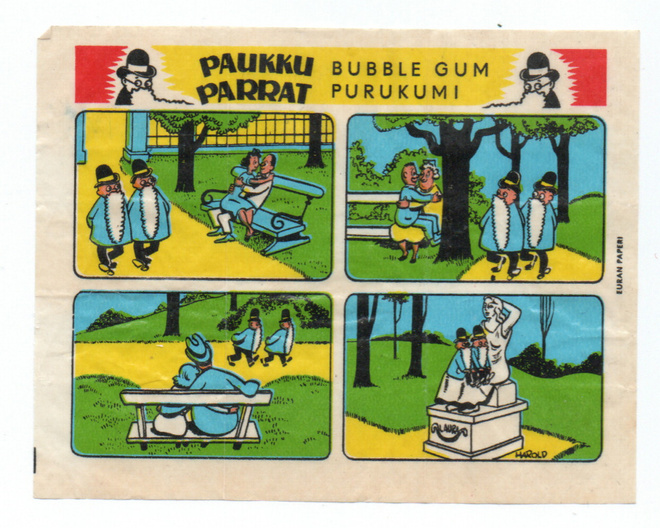 Purkkakääre PAUKKU PARRAT  "Puistossa"