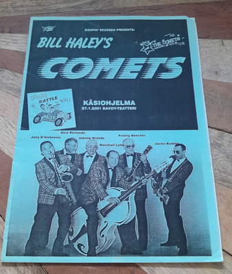 Bill Hayley's Comets Savoy-Teatteri 2001 Käsiohjelma