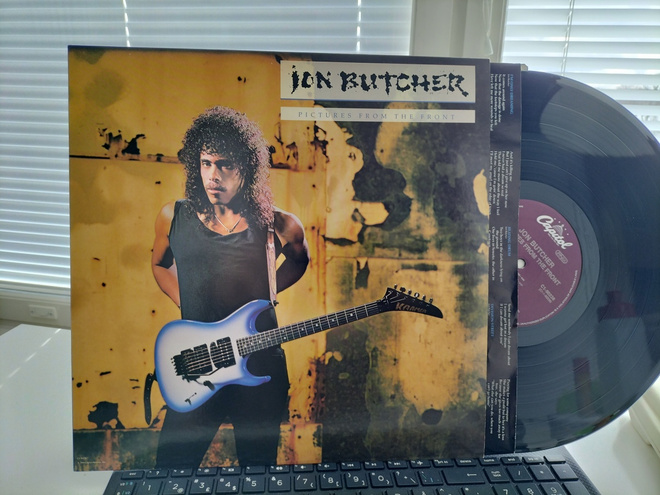JON BUTCHER, Pictures from the front, LP US -89 UPEA KUNTO !