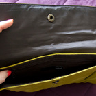 * H&M oliivinvihreä CLUTCH-LAUKKU * tekonahkaa * kuin uusi - pikkukuva 3