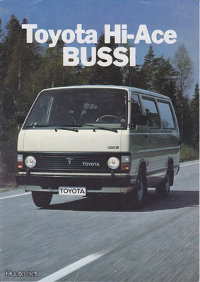 Toyota Hiace bussi -esite, 1983