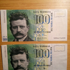 100 markkaa 1986 Litt. A Yksi seteli - pikkukuva 1
