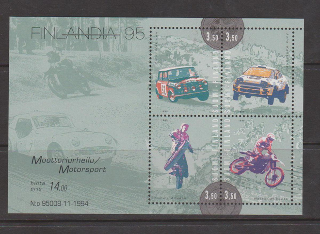 1995 FINLANDIA 95 Moottoriurheilu BL16 **