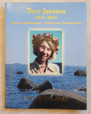 Tove Jansson 10€ hopeinen juhlaraha 2004