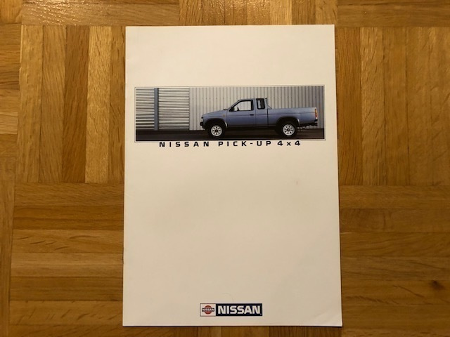 Esite Nissan Pickup 4x4 D21, myös King Cab. 1987