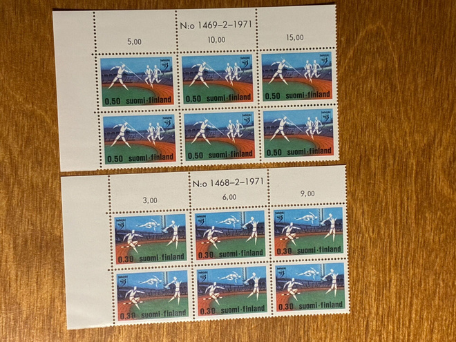 YLEISURHEILUN EM-KILPAILUT 1971 PARI NUMERO KUUSILOT**