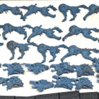WHFB - 15kpl Vampire Counts Dire Wolves [F60] - pikkukuva 3