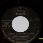 7" CINDY DEVEREAUX - A Penny A Kiss-A Penny - single 1960 EX - pikkukuva 1